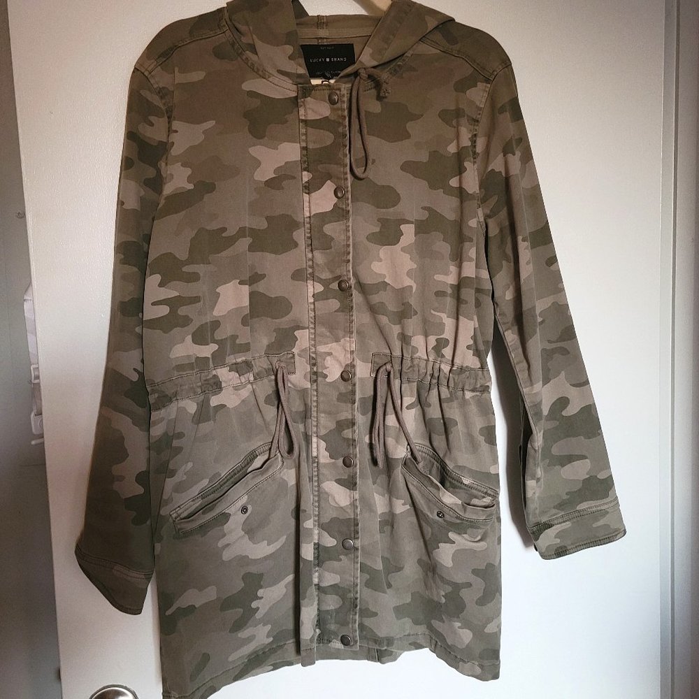 Lucky Brand army green camo jacket